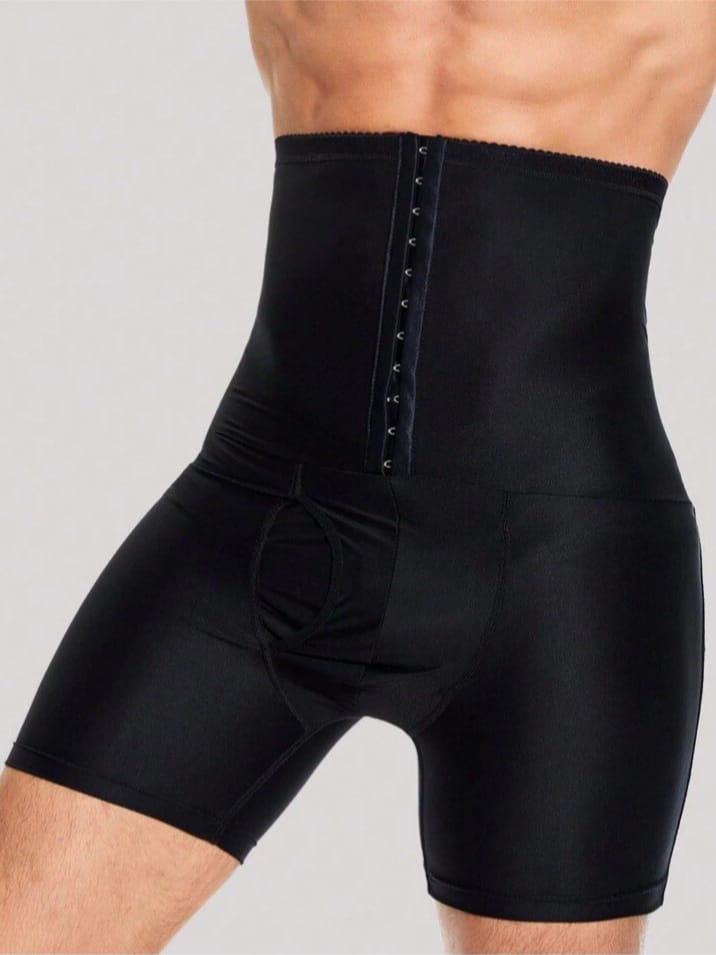 B-FIT Men's Slimming Button Front Boxer Shapewear
